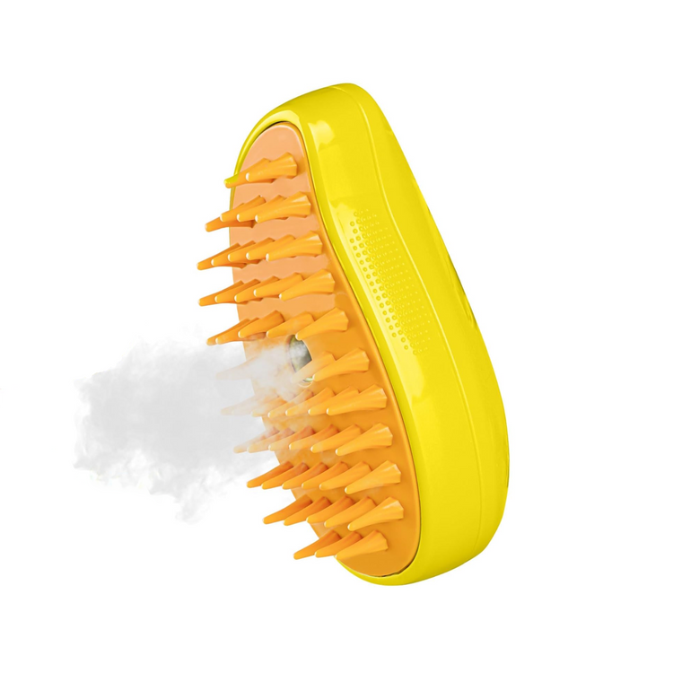 Cat Steam Brush Yellow